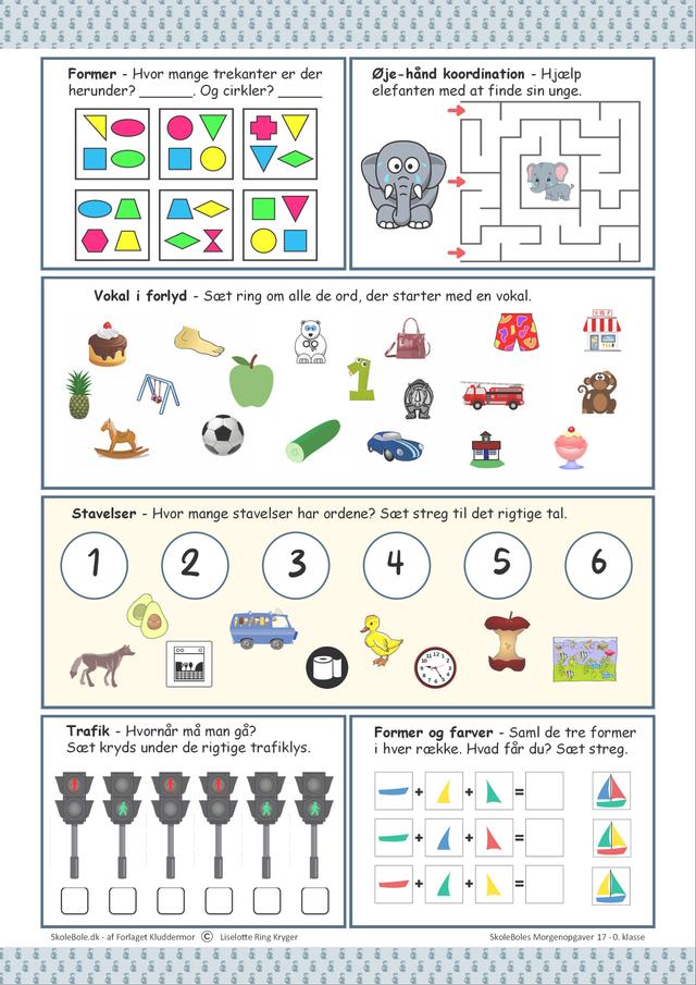 Produkt billede til Morgenopgaver 17